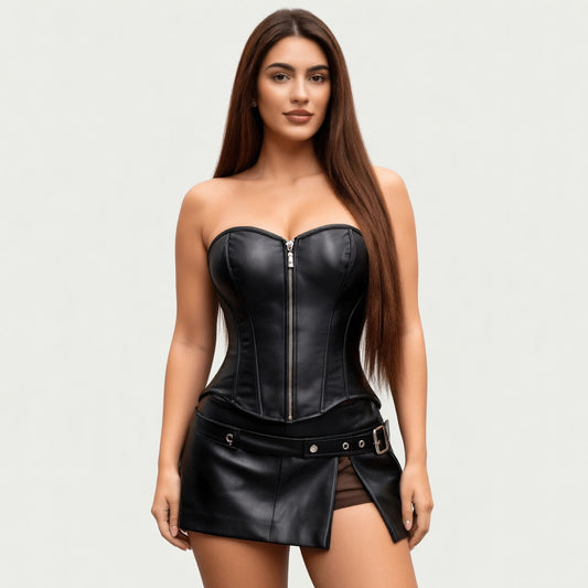 Corset Wetlook Zip OhYeah