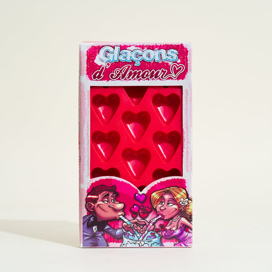 Bac à glaçon en forme de coeur