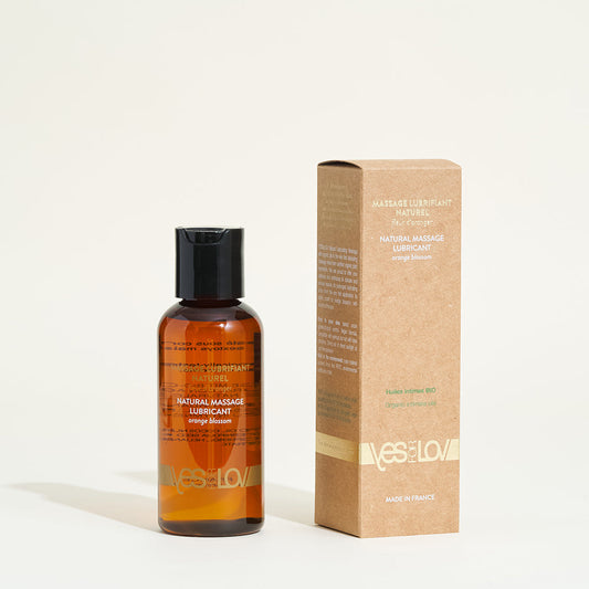 Massage lubrifiant naturel fleur d’oranger YESforLOV