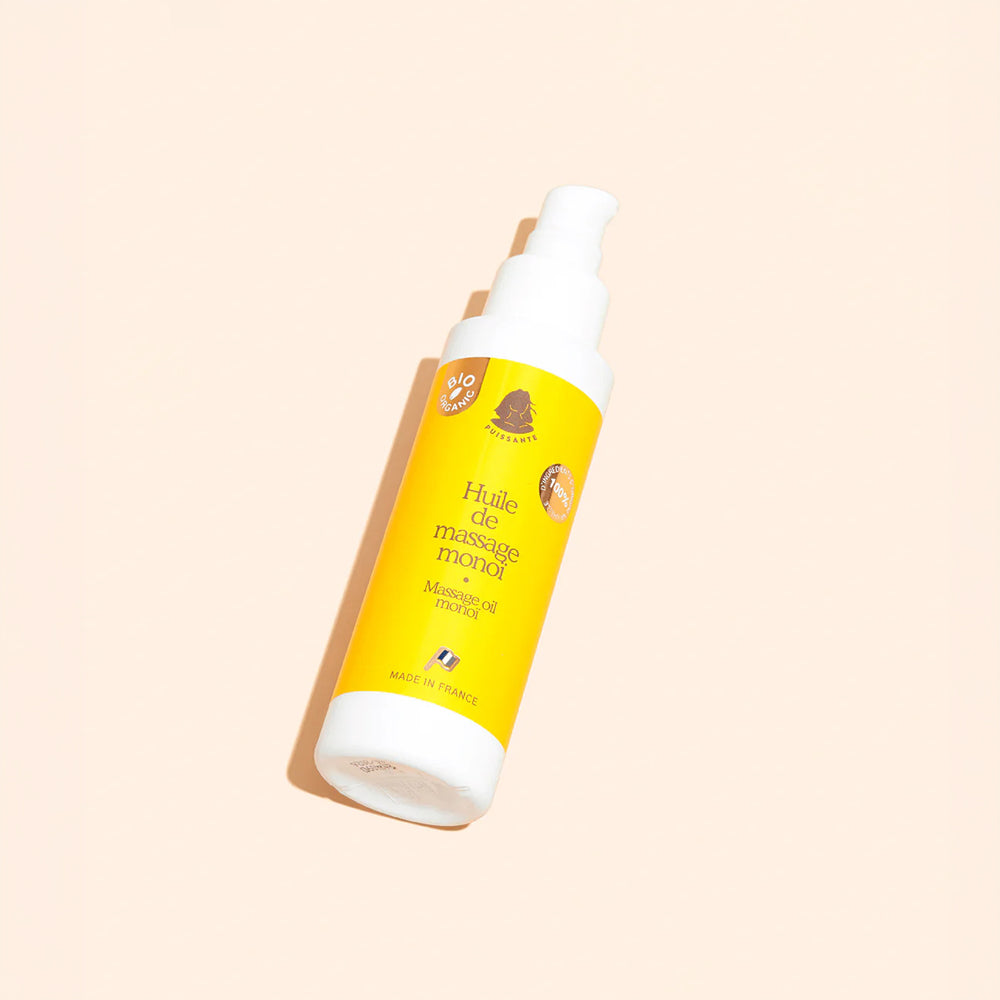 Huile de massage monoï Bio Puissante